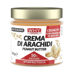 WHYSPORT CREMA DI ARACHIDI PEANUT BUTTER IPERPROTEICO CRUNCHY - BURRO DI ARACHIDI CON IL 50% DI PROTEINE