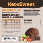 KETOSWEET BISCOTTI RIPIENI CHETOGENICI (BOX DA 5 PEZZI DA 3x25G) ALLA NOCCIOLA