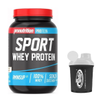 PRONUTRITION SPORT WHEY PROTEIN 908G GUSTO LATTE & COCCO PIU' SHAKER 300 ml OMAGGIO 