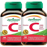 JAMIESON VITAMINA C 1000 TIMED RELEASE 100 CPS (2 Confezioni da 100 Compresse)
